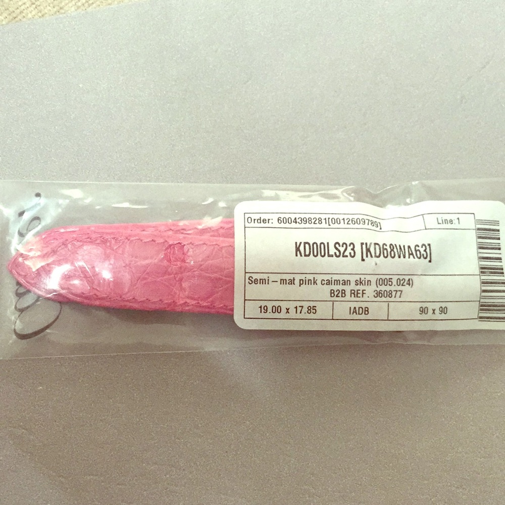 Cartier Authentic Roadster Watch Band Pink Caiman